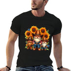 Western Cowboy Gnomes With Sunflowers  Soft T-Shirt