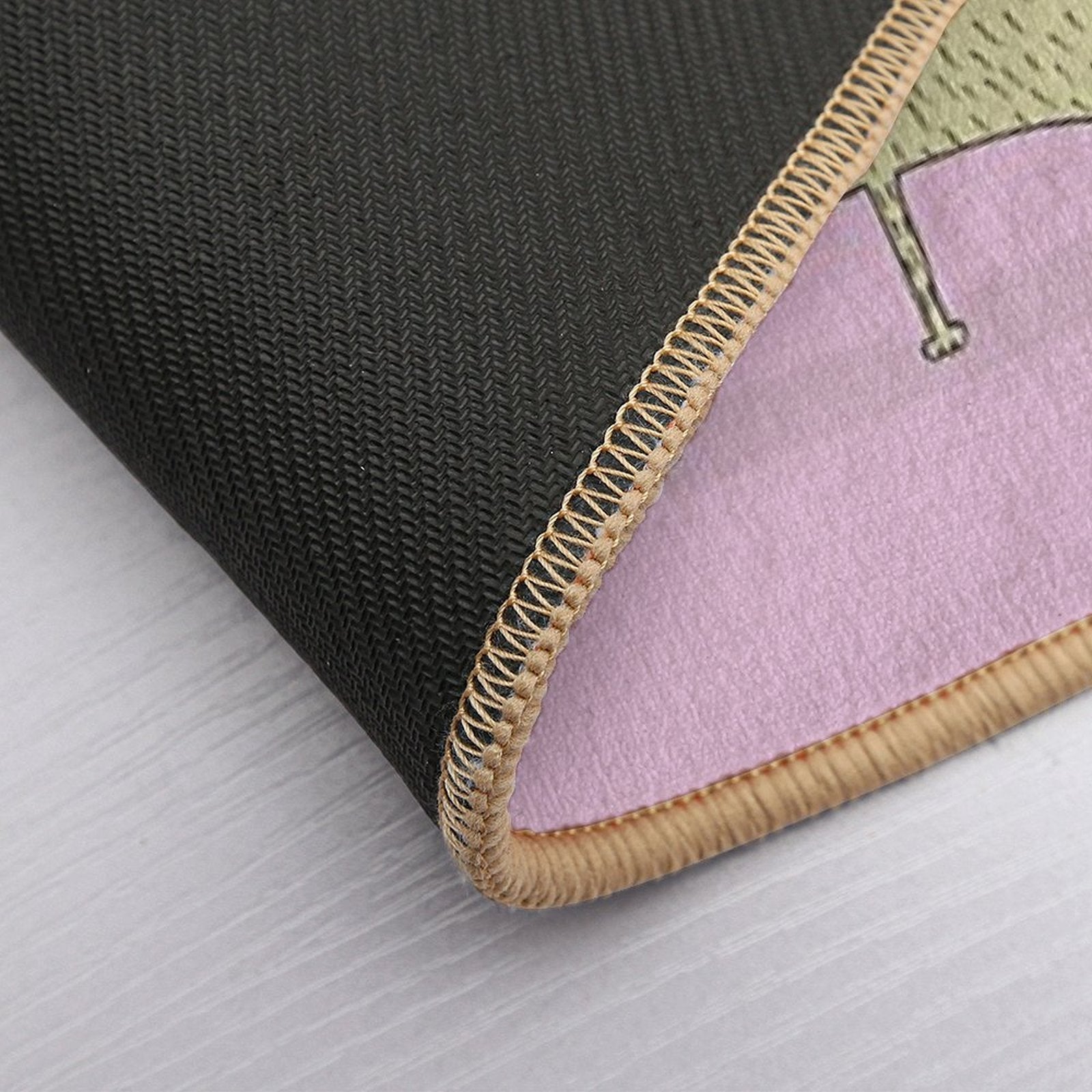 Mermaid Pug  Stain-Proof Bath Mat