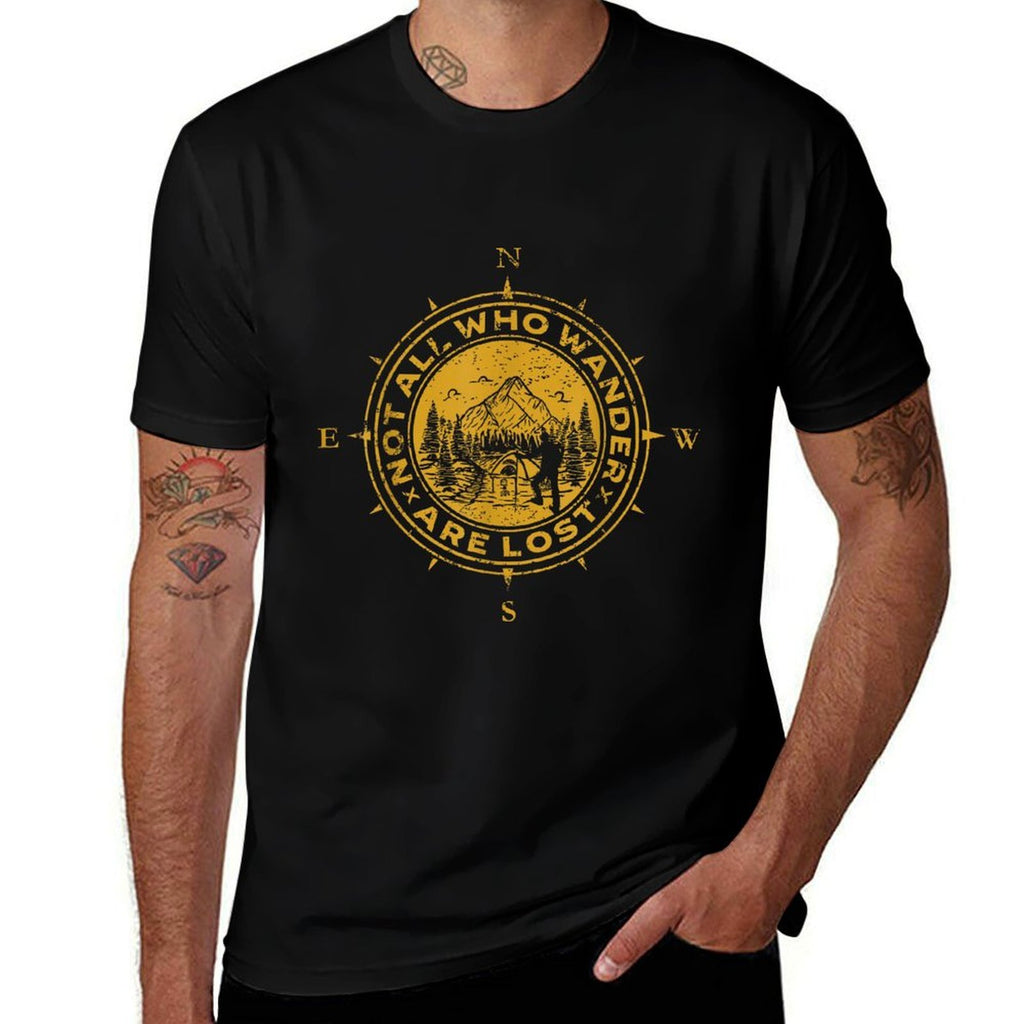 Not All Who Wander Are Lost Compass  Breathable T-Shirt