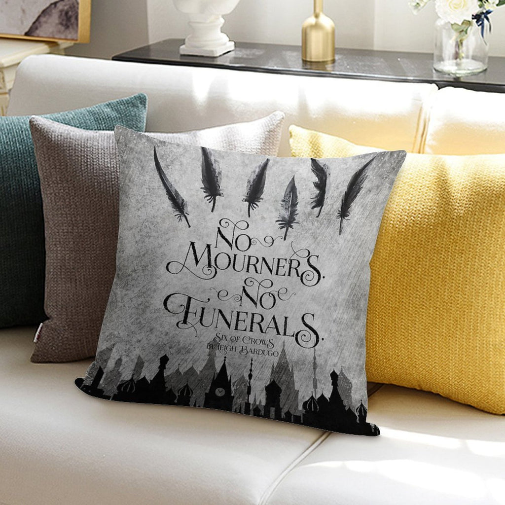No Mourners No Funerals Soft Hidden Zipper Throw Pillow