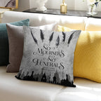 No Mourners No Funerals Soft Hidden Zipper Throw Pillow