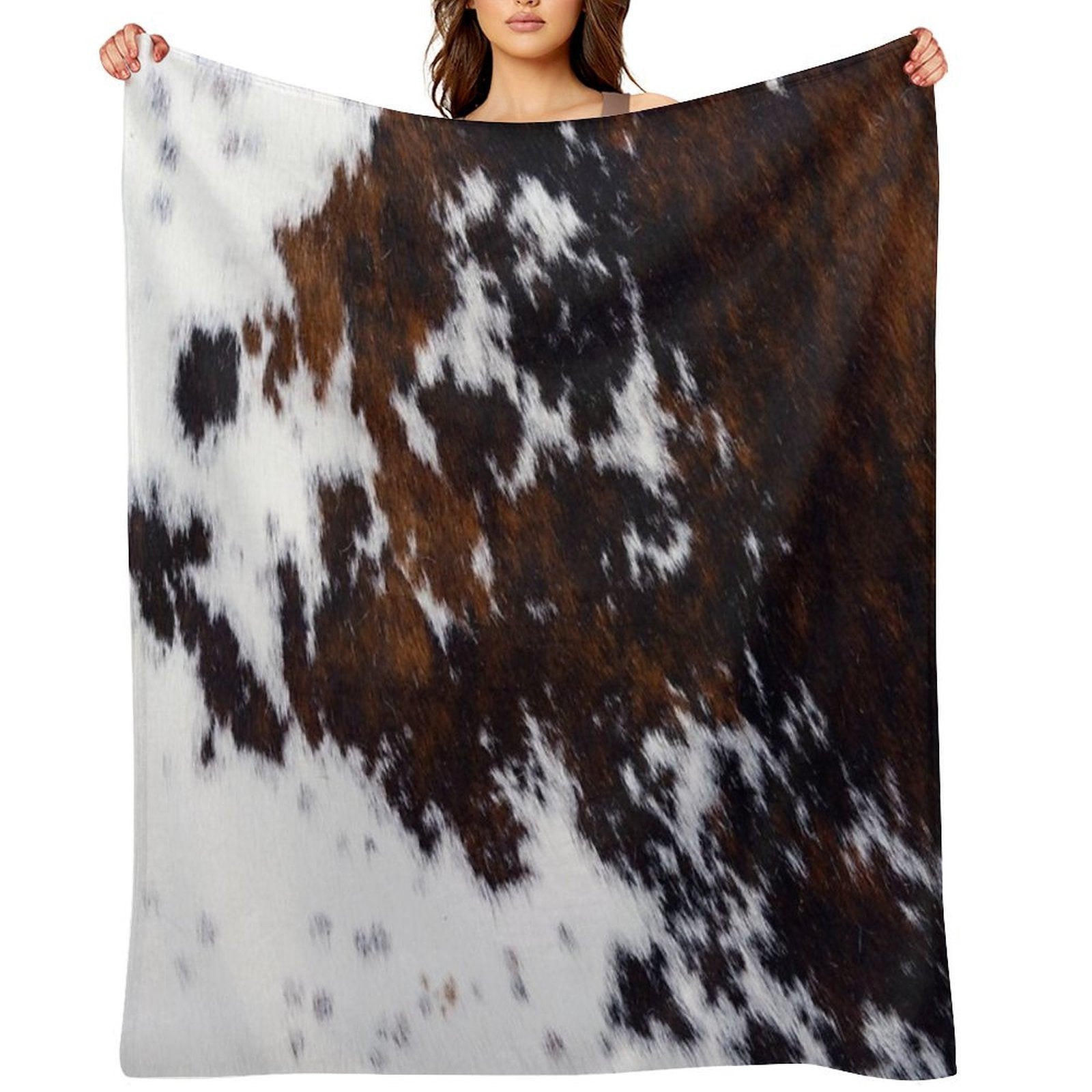 Wanderlust Cow Art Quick-dry Throw Blanket