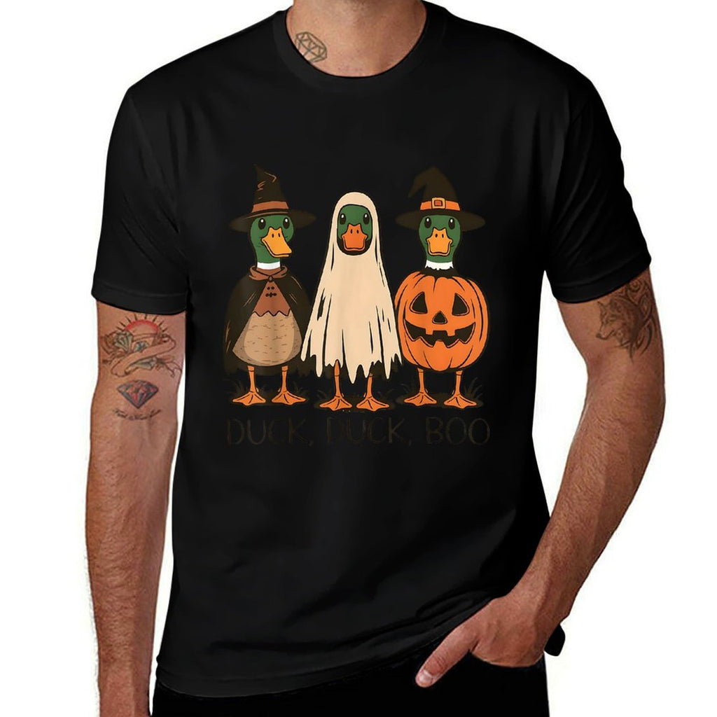 Duck Duck Boo Funny Halloween Costume Duck  Soft T-Shirt