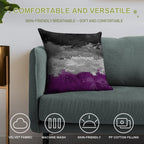 Abstract Paint Splatter Asexual Pride Flag Pattern Soft Gift Ready Throw Pillow