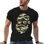 Vintage Santa Face Camouflage Christmas Xmas Camo Men Boys  Wrinkle-resistant T-Shirt