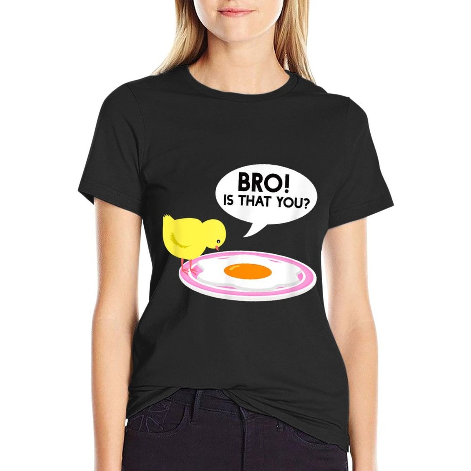 Funny Chicken Is That You Bro Design  Slim-fit Cut T-Shirt