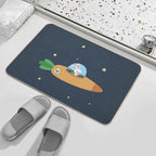 An Army of Space Bunnies  Absorbent Bath Mat
