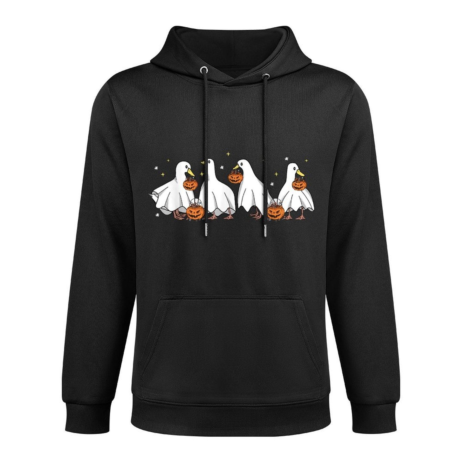 Duck Halloween Cute Ghost Ducks Halloween Farmer Duck Lover Unisex Design Hoodie