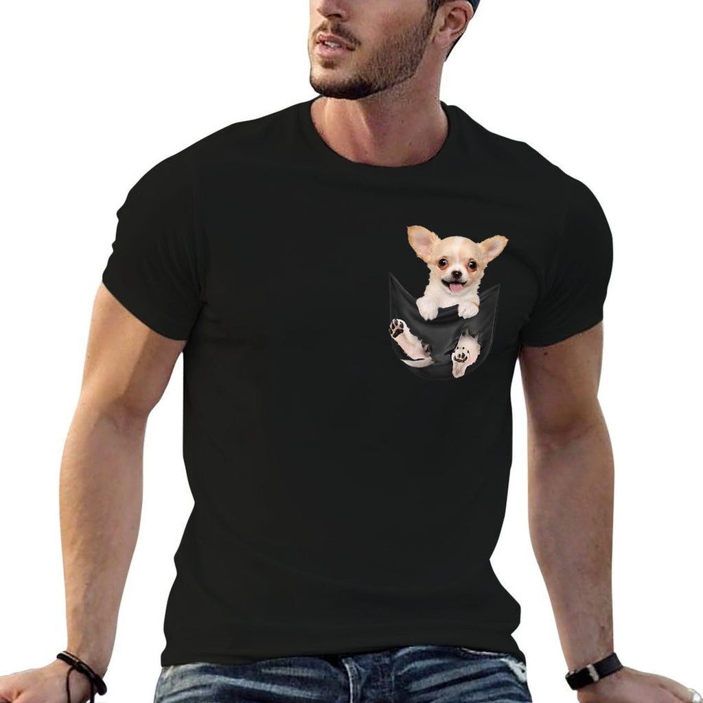 Funny Chihuahua in Your Pocket for Chihuahuas Lovers  Slim-fit Cut T-Shirt