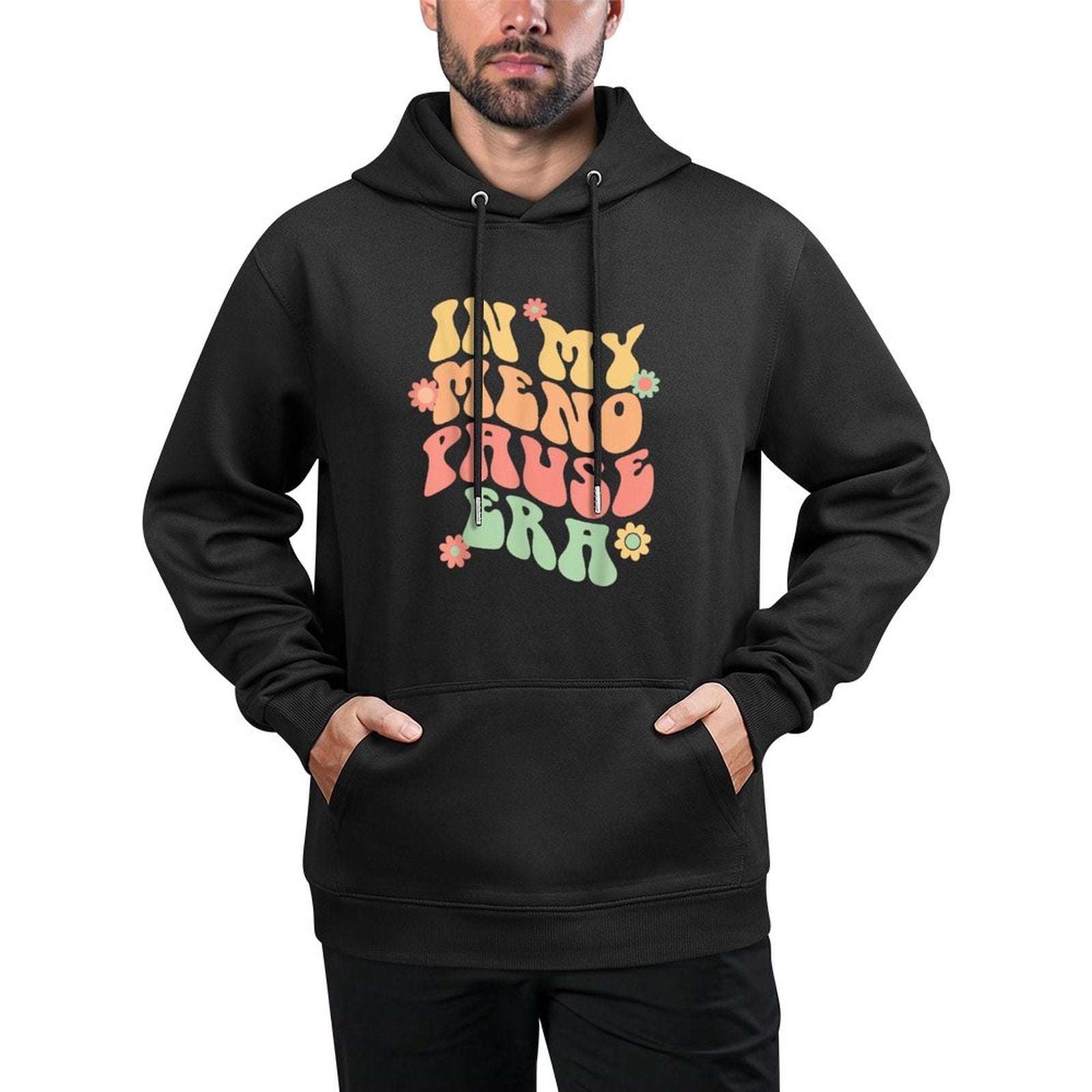In My Menopause Era Funny for 50th Birthday Cotton-Polyester Blend Hoodie