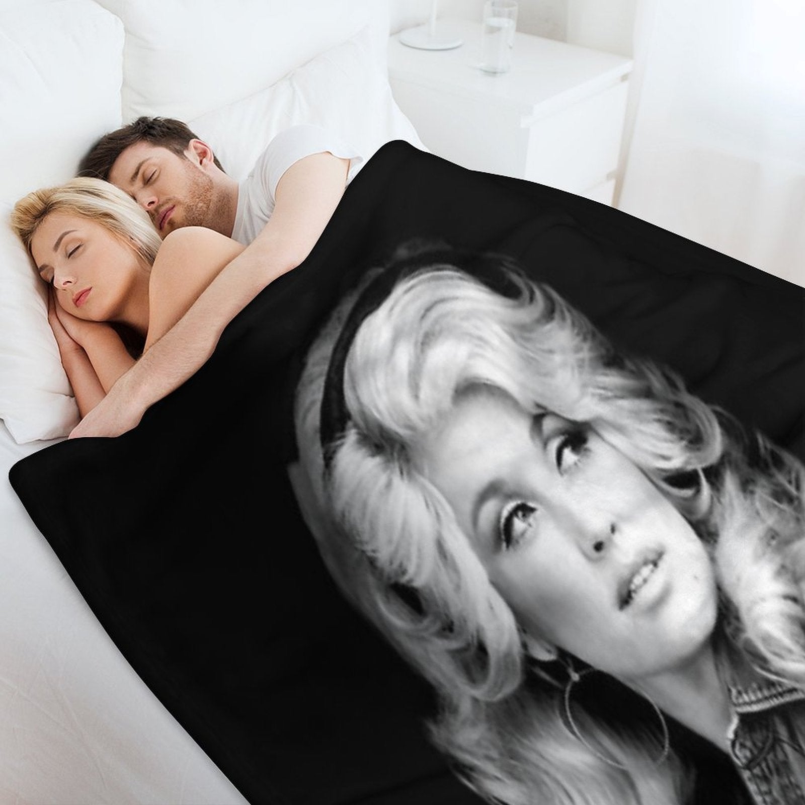 Dolly_ Parton_ Vintage Plush Throw Blanket
