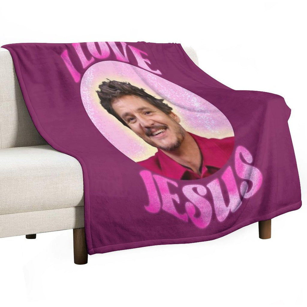Pedro Pascal Jesus Comfort Throw Blanket