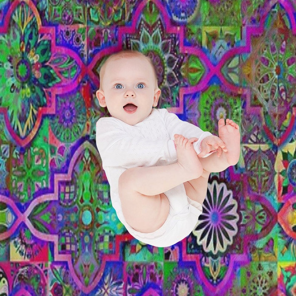 Bohemian Hippie Boho Tie Dye Design Quick-dry Throw Blanket