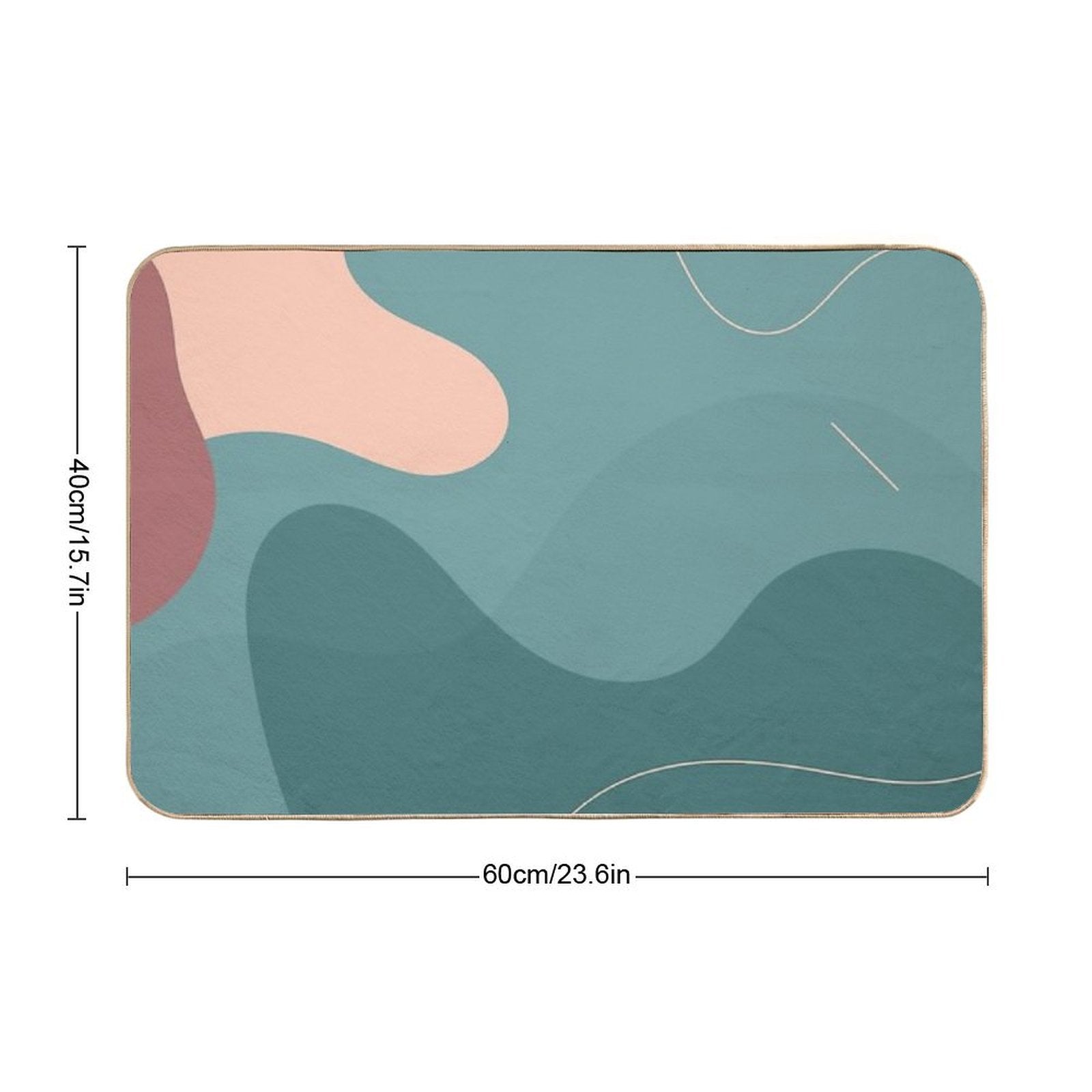 Abstract Waves  Toxin-Free Bath Mat