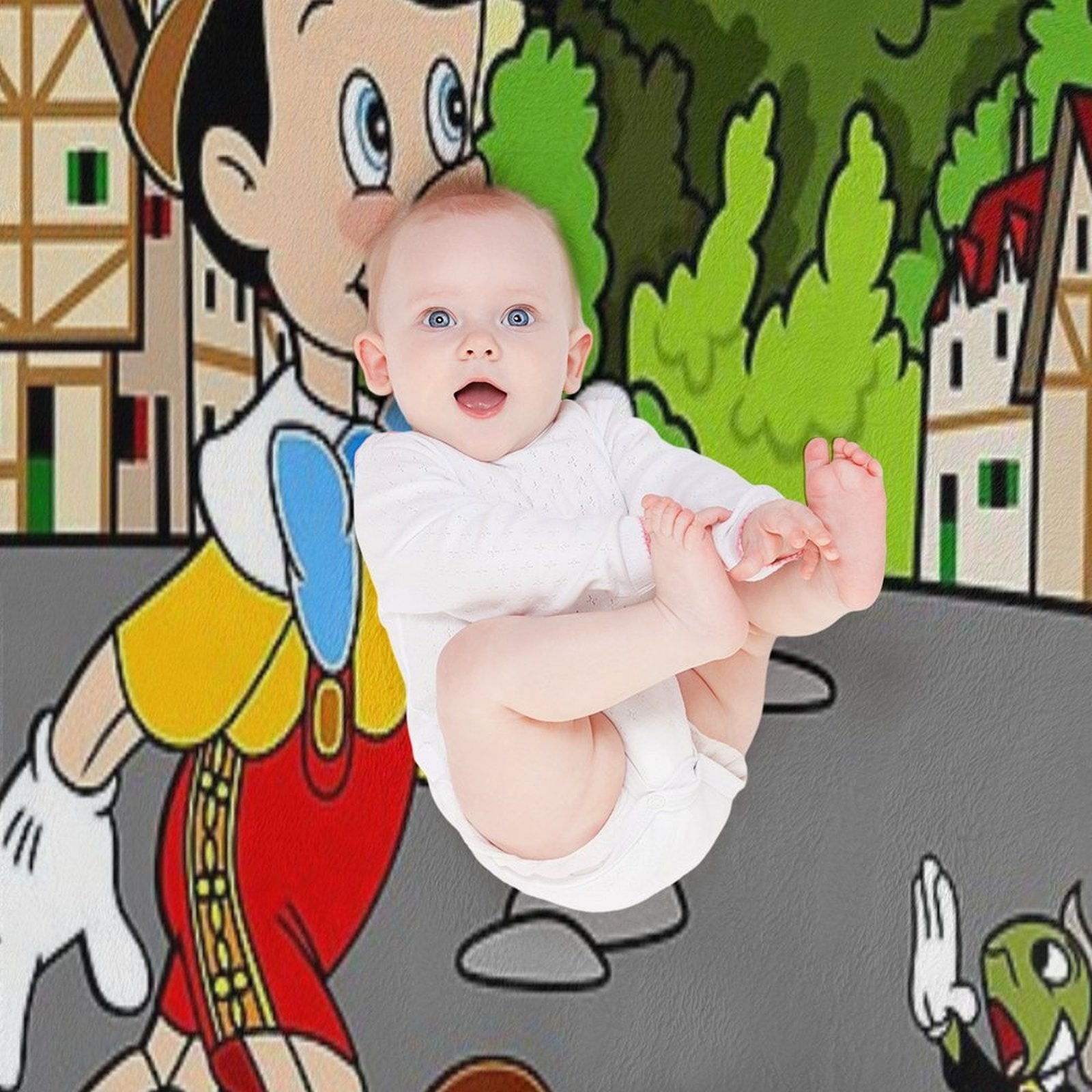 Pinocchio Wrinkle-free Throw Blanket