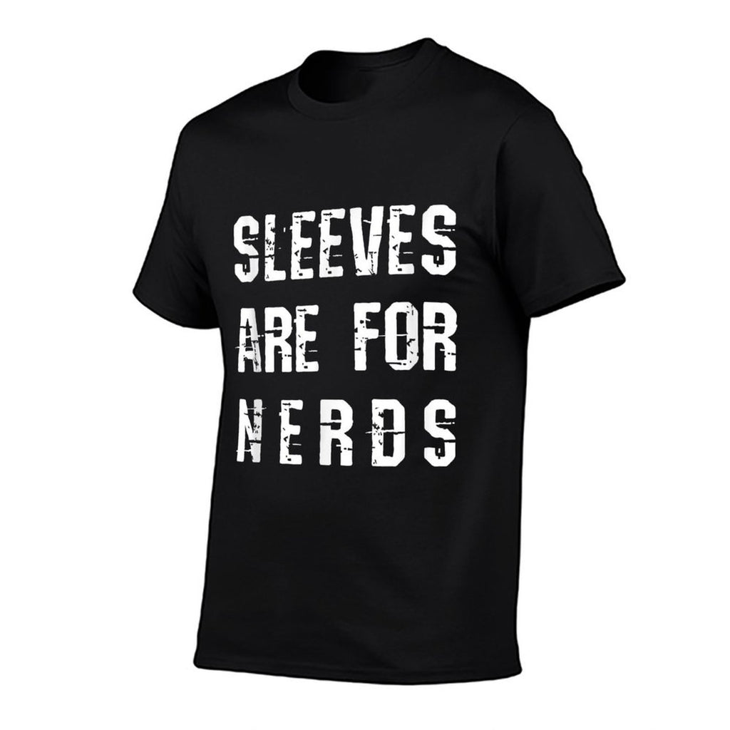 Sleeves Are For Nerds Gold Mining T-shirt  Ribbed Collar T-Shirt