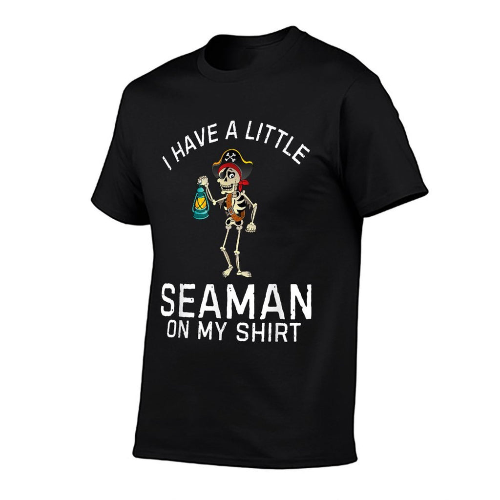 I Have A Little Seaman on My Funny Weird Meme Adult Humor  Ribbed Collar T-Shirt