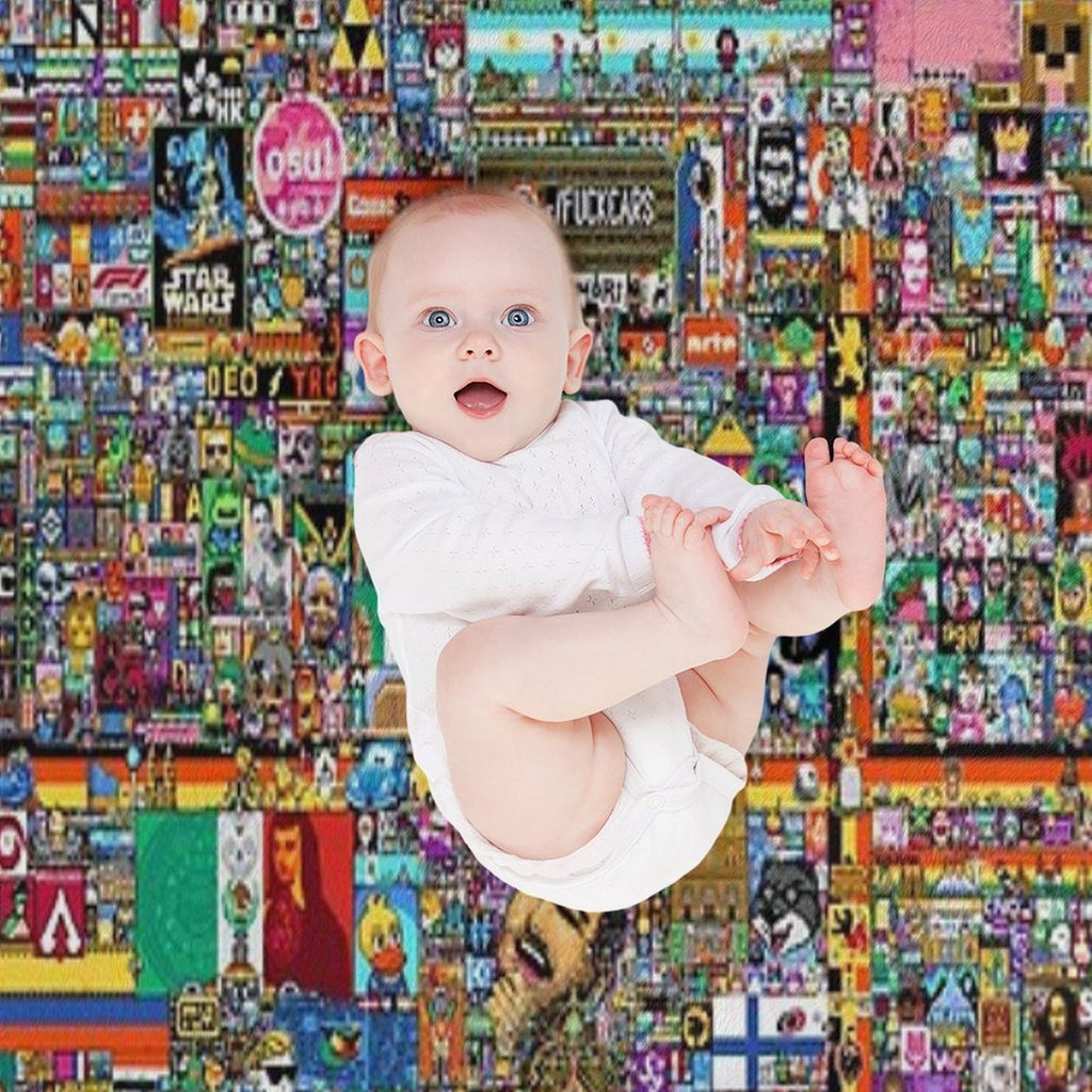 Reddit Rplace Poster Sustainable Throw Blanket