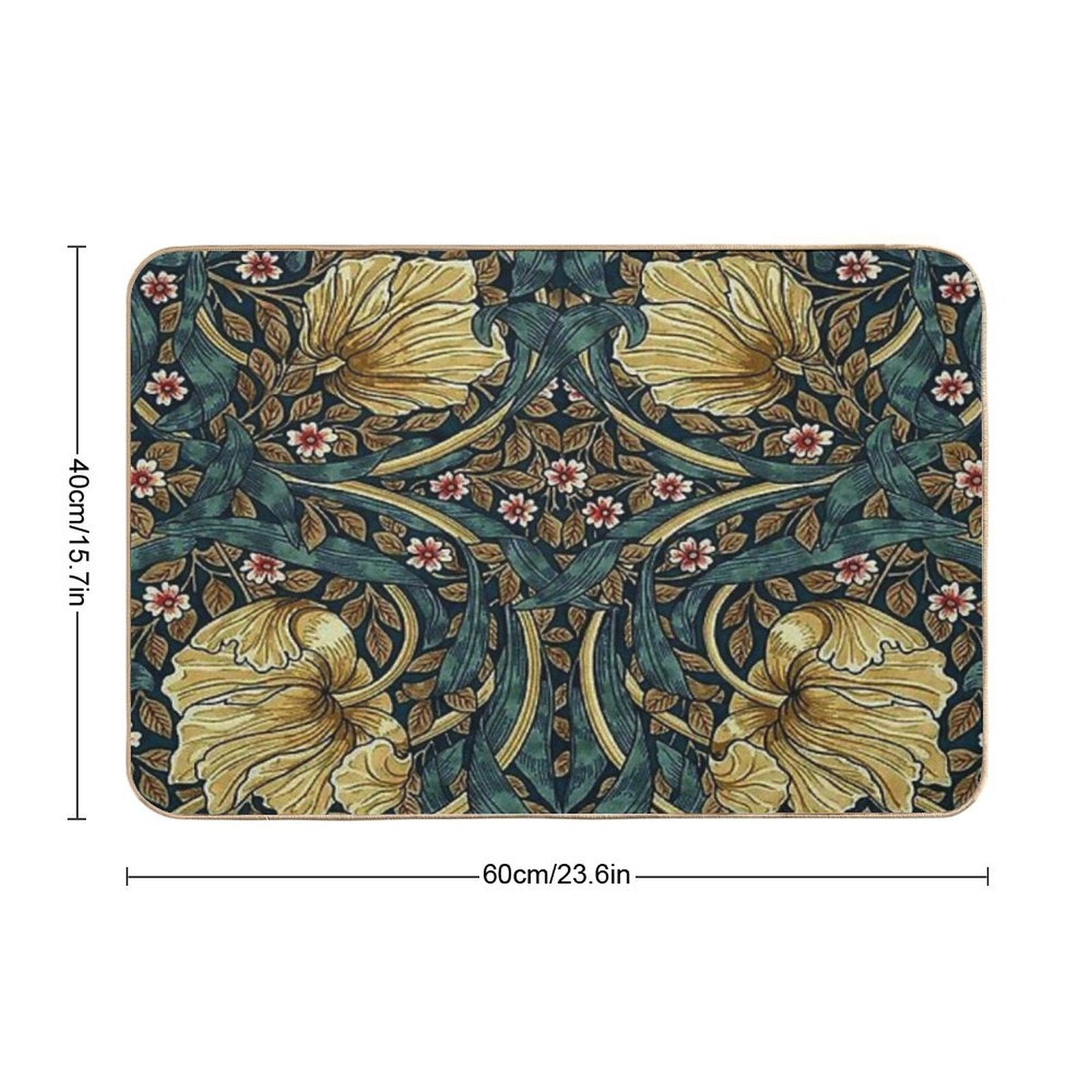 William Morris Pimpernel  Repositionable Bath Mat