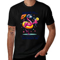 Pink Flamingo Drinking Cocktails Summer Vacation Beach Funny  Relaxed-fit T-Shirt