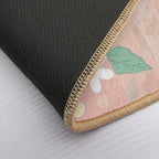 Pink Flowers Durable Bath Mat