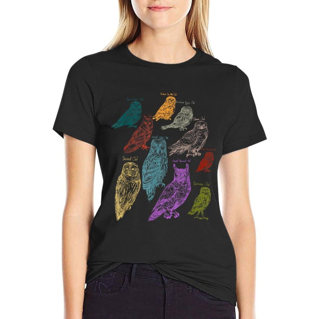 Forest Owl Breed Ornithologist Gift Owl  Slim-fit Cut T-Shirt