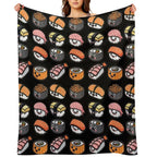 Sushi Family! Gift-ready Throw Blanket