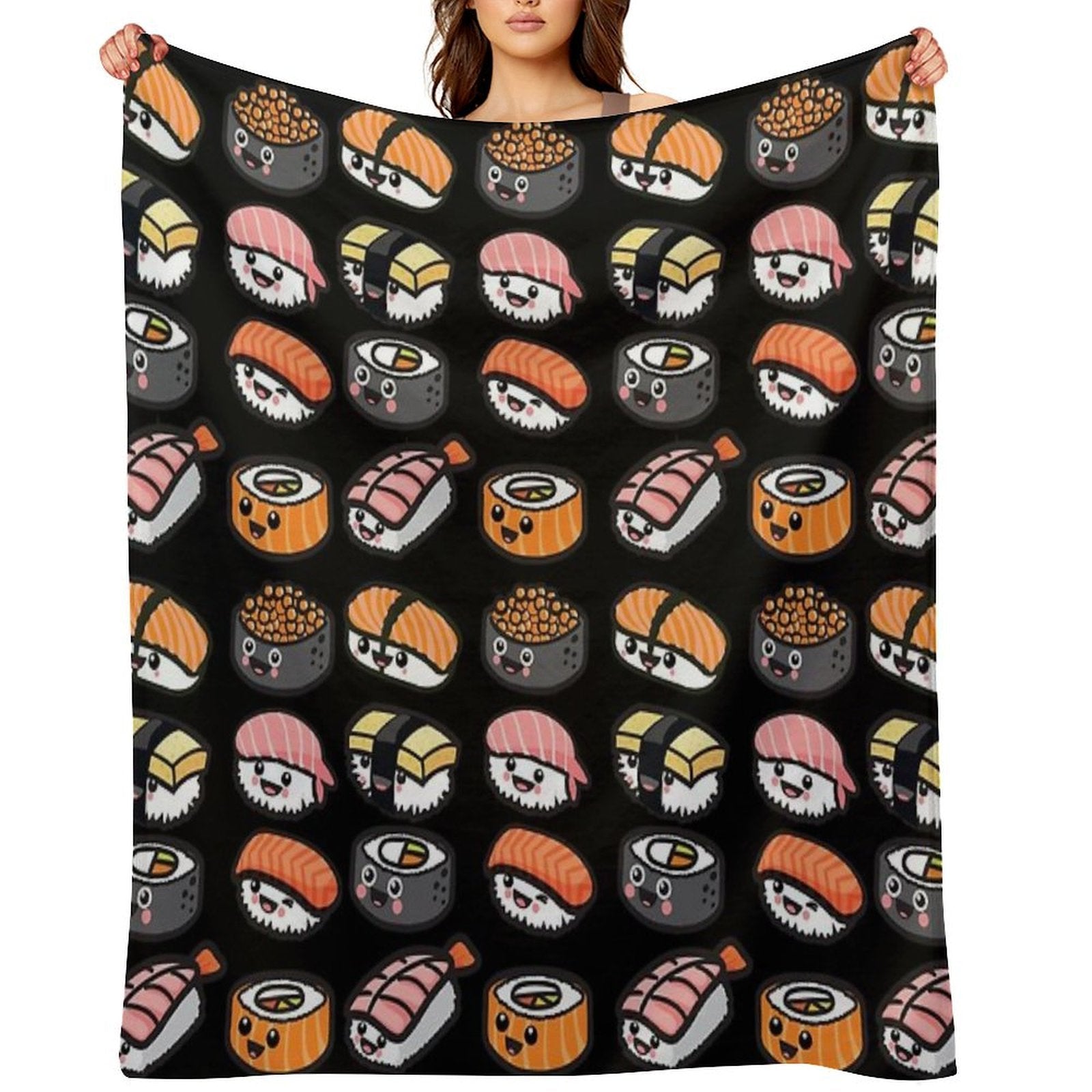 Sushi Family! Gift-ready Throw Blanket