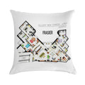 Frasier Apartment Floorplan Soft Ultra-Soft Texture Throw Pillow