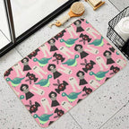 Cute Cryptids (pink)  Rapid-Drying Bath Mat