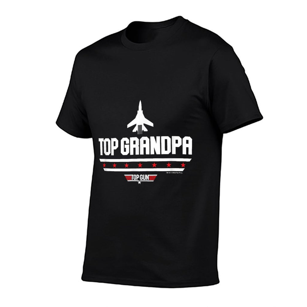 Top Gun Fathers Day Top Grandpa  Trendy Pattern T-Shirt