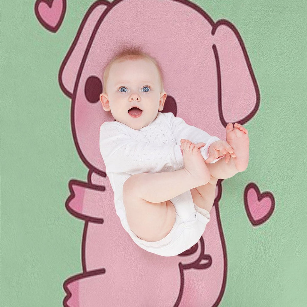 Cute Piggy I Like Pig Butts And I Cannot Lie Eco-conscious Throw Blanket