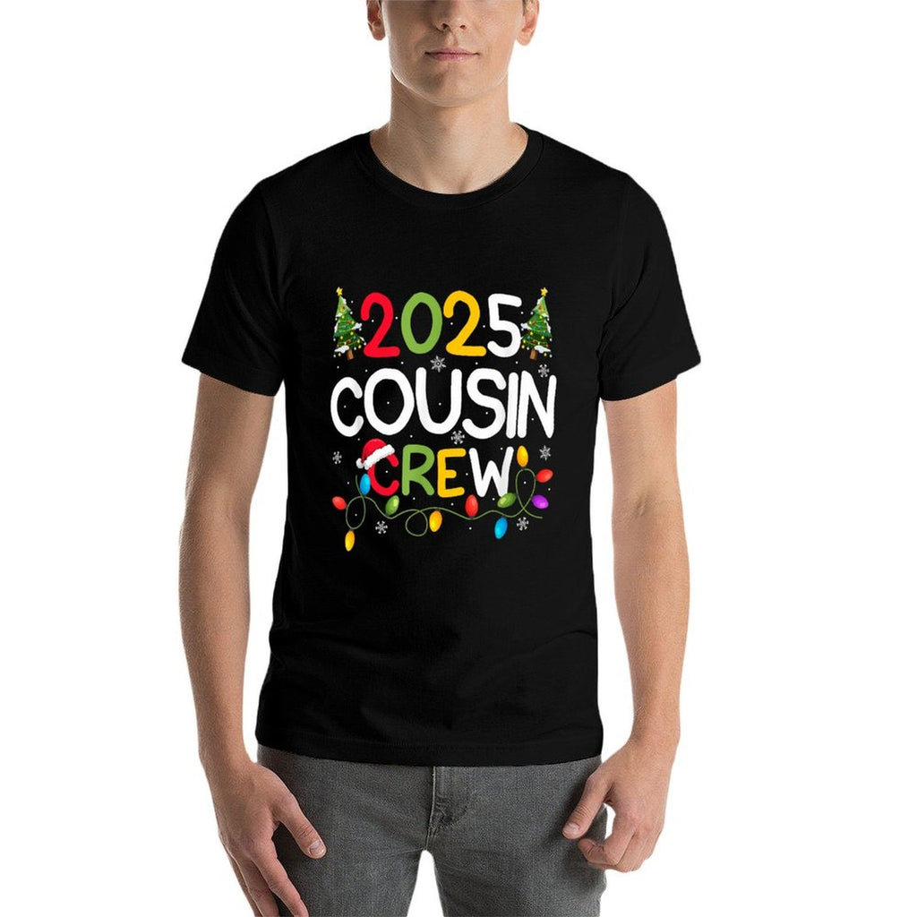 Cousin Crew 2025 Christmas Family Adult Kids Holiday Xmas  Relaxed-fit T-Shirt