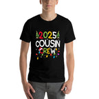 Cousin Crew 2025 Christmas Family Adult Kids Holiday Xmas  Relaxed-fit T-Shirt