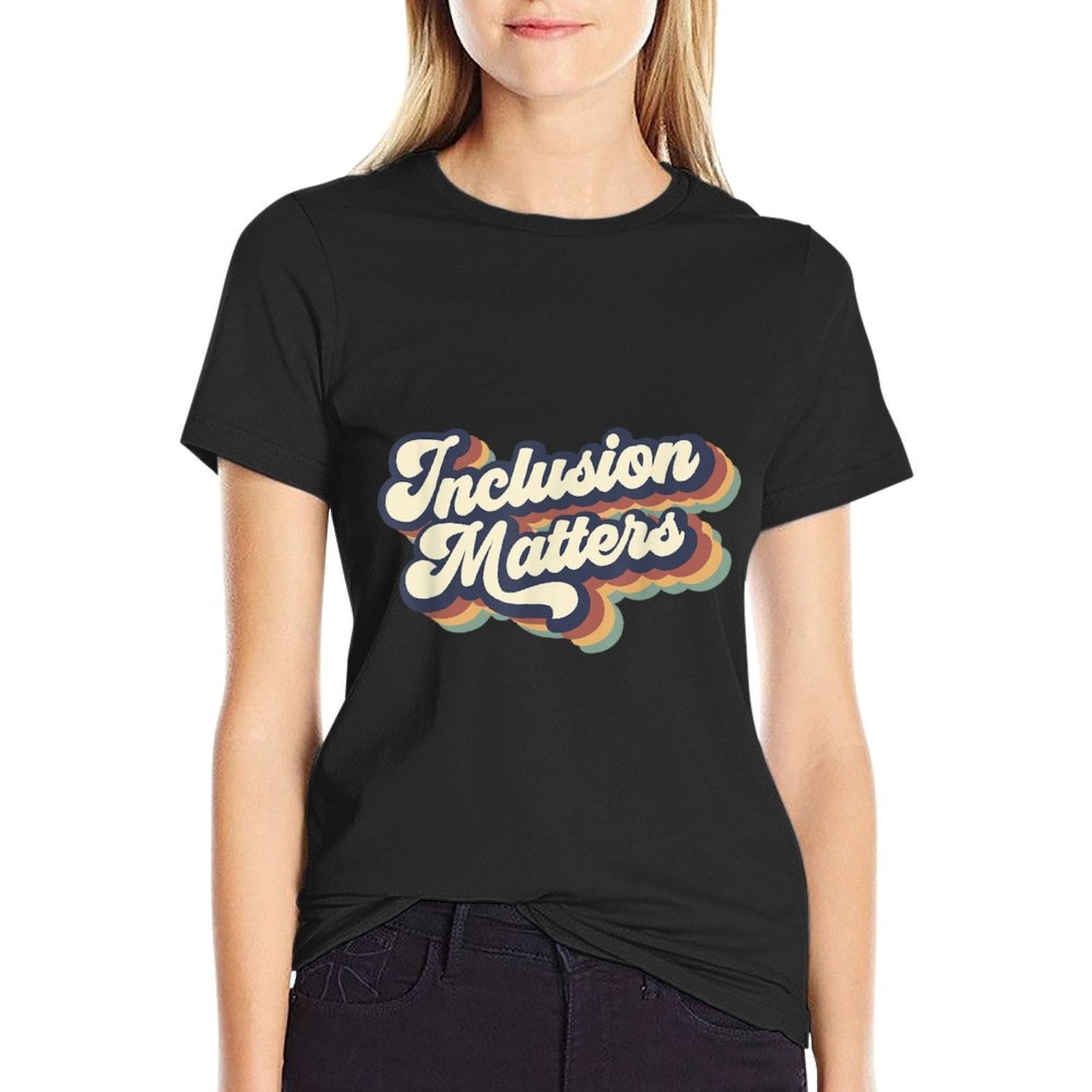 Inclusion Matters Retro Special Education Teacher Women  Durable T-Shirt