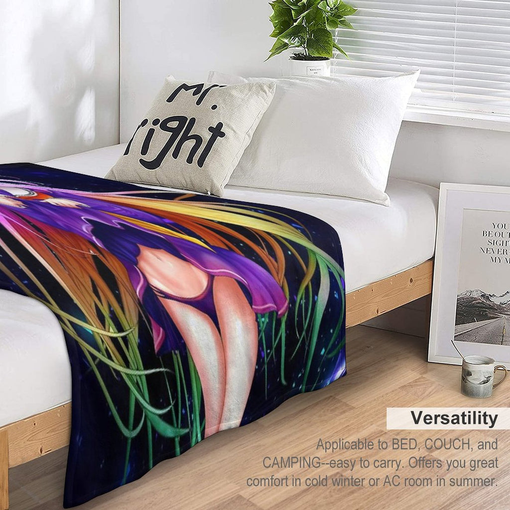 Shiro No Game No Life Drawing For Otaku Wrinkle-free Throw Blanket