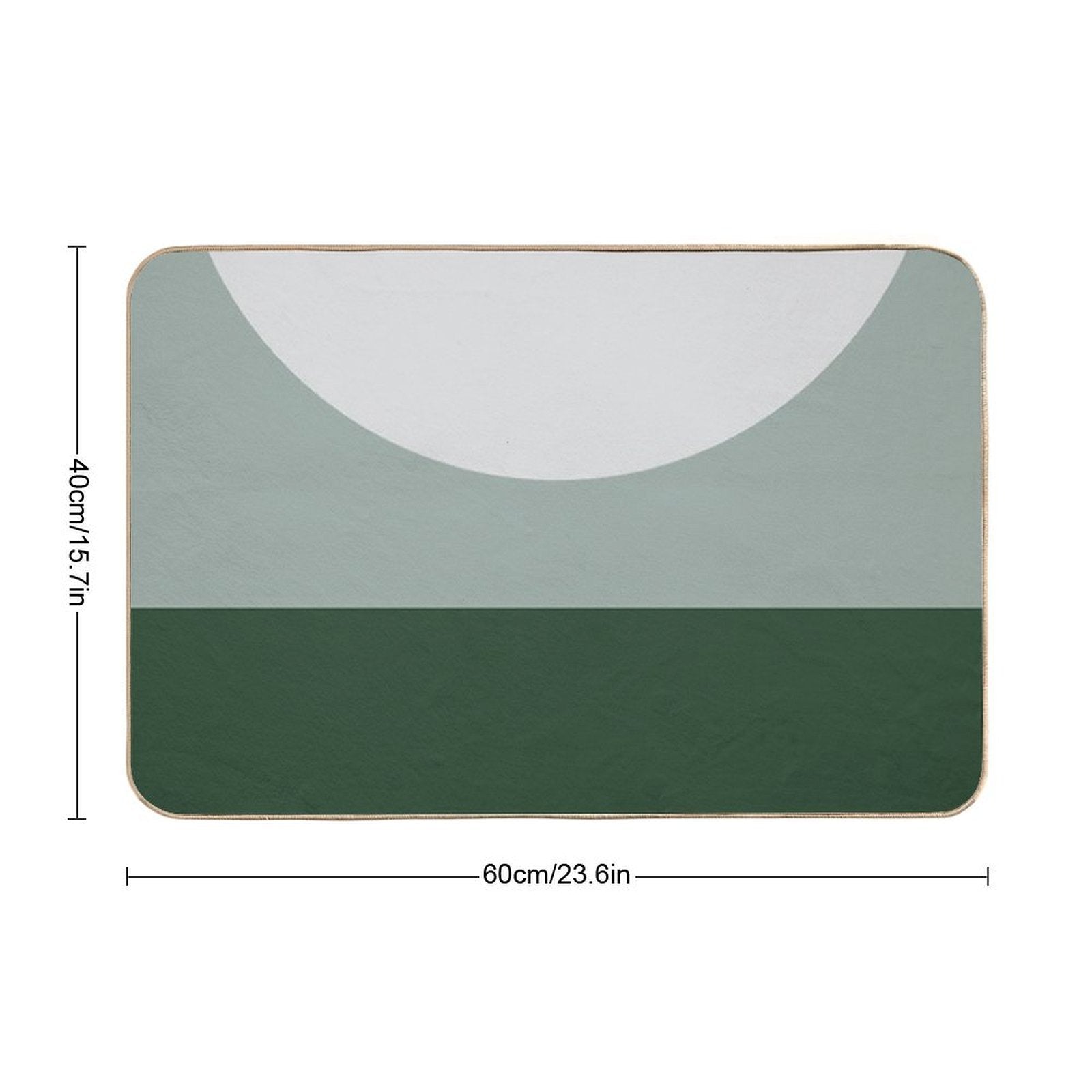 House of Snakes Minimalist Geo 01  Odorless Bath Mat