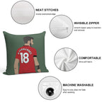 Bruno Fernandes MUFC Soft Ultra-Soft Texture Throw Pillow
