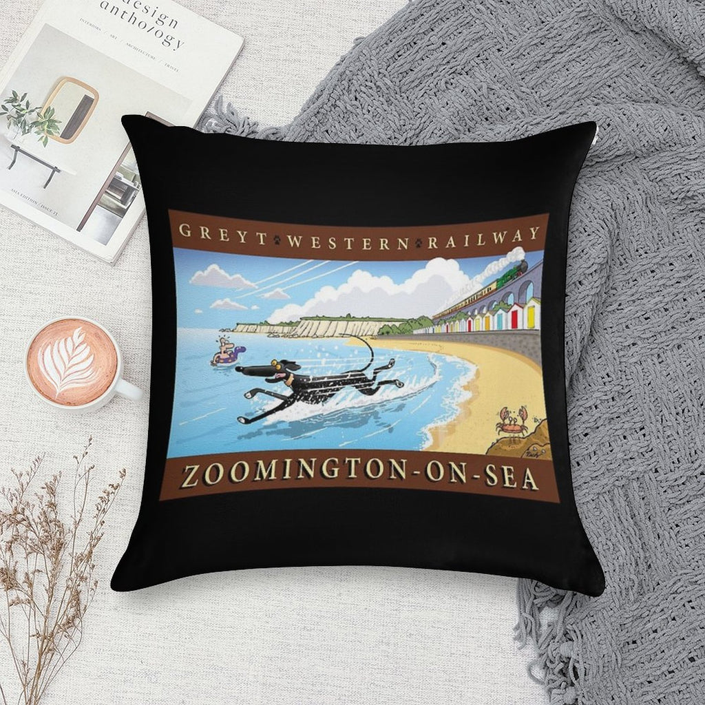 Greyt Western Zoomington-on-sea Soft Gift Ready Throw Pillow