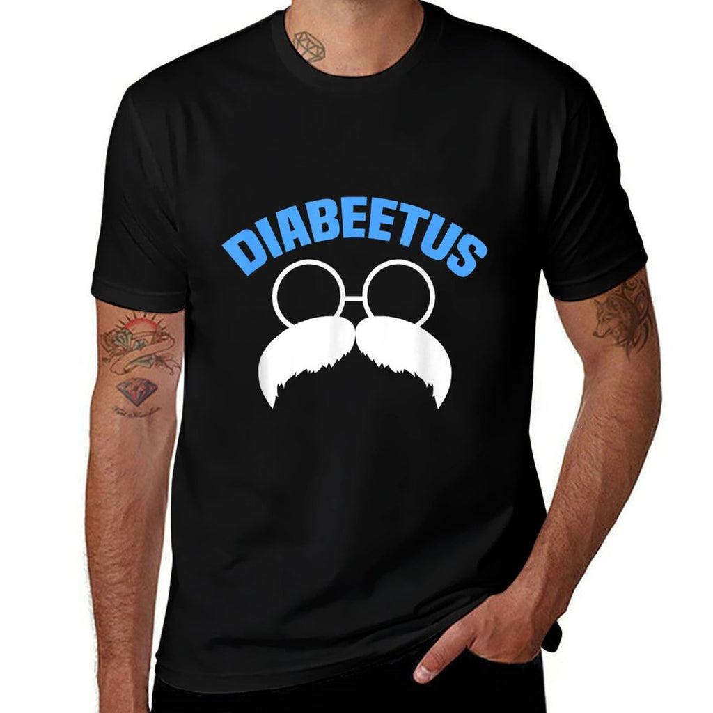 Diabeetus Funny Diabetes Awareness Diabetic Beard  High-quality Stitching T-Shirt