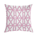 Pink Chinoiserie Pagoda Print Soft Anti-Pilling Throw Pillow