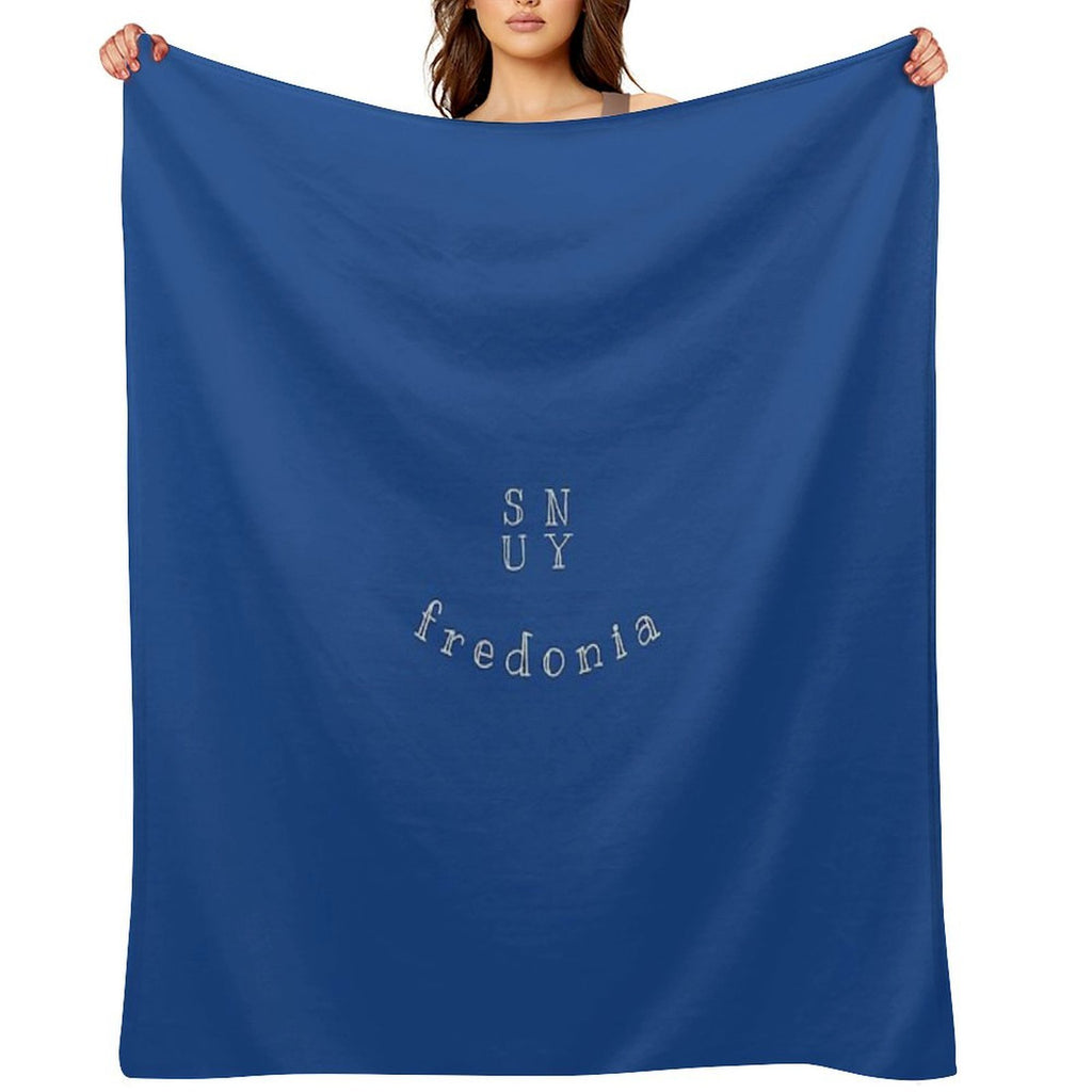 Suny Fredonia Smiley Wrinkle-free Throw Blanket