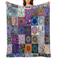 Kaleidoscope Patchwork Travel-friendly Throw Blanket