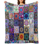 Kaleidoscope Patchwork Travel-friendly Throw Blanket