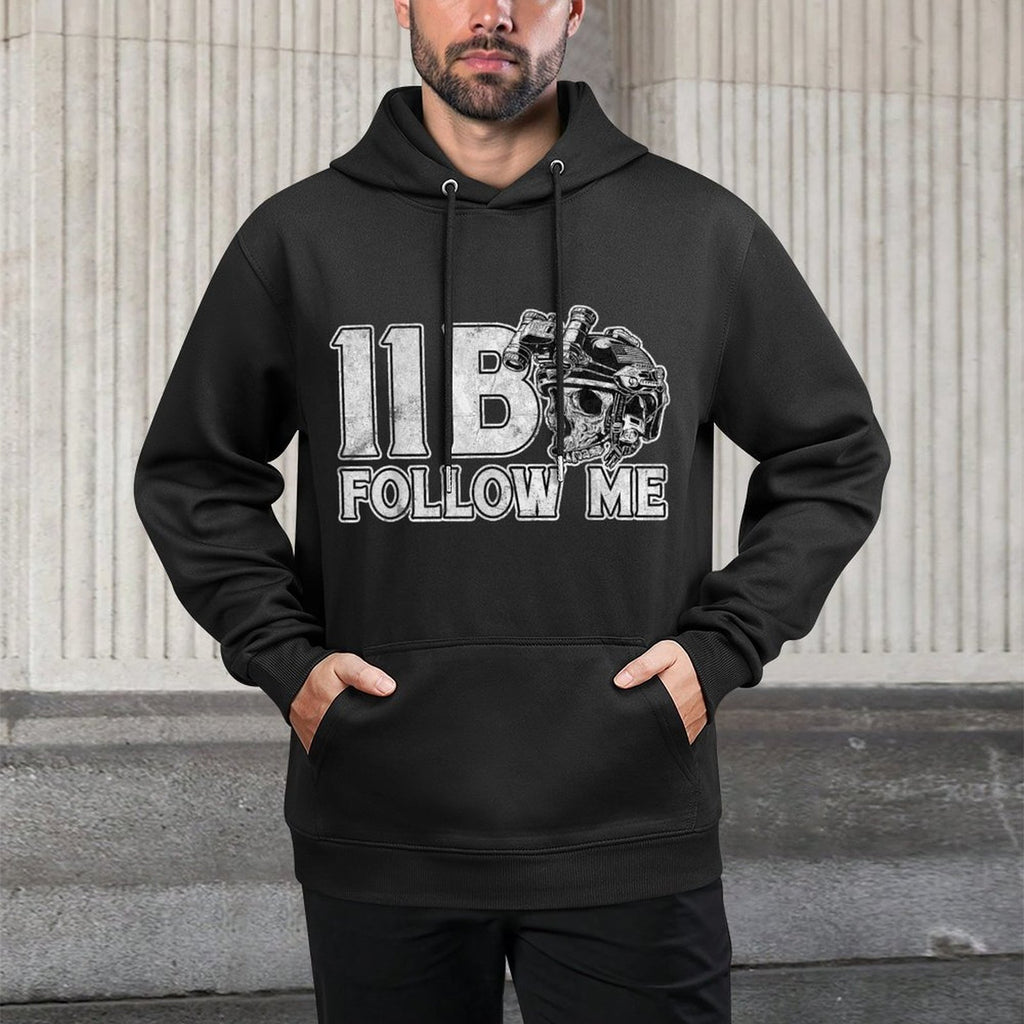 11 Bravo 11B Infantryman Combat Infantry Grunt Vintage Customizable Surface Hoodie