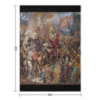 Battle of Grunwald by Jan Matejko Easy Care Throw Blanket