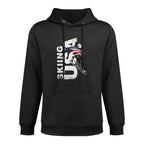 Skiing USA Support The Team Tshirt USA Ski Kangaroo Pocket Hoodie
