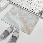 Beach Sand And Waves  Easy Maintenance Bath Mat