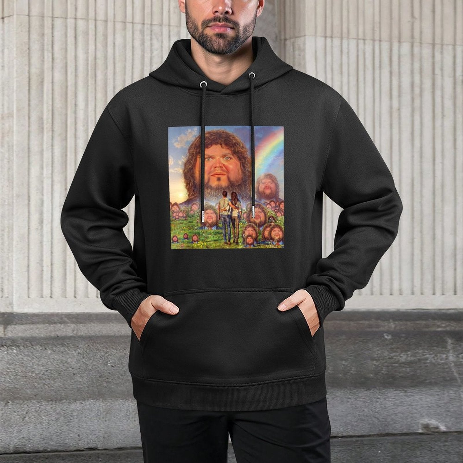 JD Vance Face Meme Machine Washable Hoodie