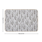 Lavender Flowers, Bunch of Flowers. Spring Lavender Beauty  Odorless Bath Mat